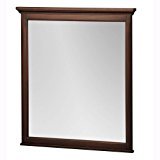 lot 3100 image: Foremost ASGM2831 Ashburn 28-Inch Width x 31-Inch Height Mirror, Mahogany