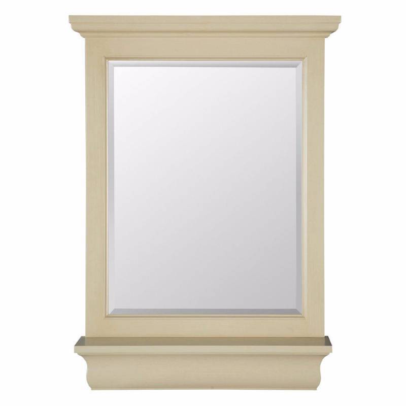 lot 3101 image: Pegasus CTAM2432 Cottage 24-Inch Mirror, Premium Antique White