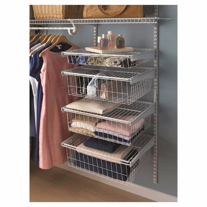 lot 6191 image: ClosetMaid 2815 ShelfTrack 4 Drawer Kit