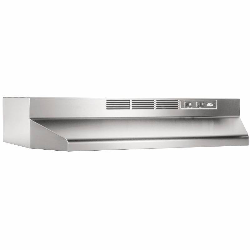 lot 6192 image: Quality Home Items 633118 30 in. Range Hood Ductless Stainless Steal