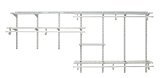 lot 6213 image: ClosetMaid 2091 ShelfTrack 7ft. to 10ft. Adjustable Closet Organizer Kit, White