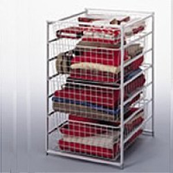 lot 6214 image: ClosetMaid 6201 4 Drawer Basket Kit, White
