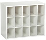 lot 6216 image: ClosetMaid 15-Cubby Shoe Organizer, White