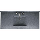 lot 6231 image: Swanstone CV2249-012 Contour 49-Inch Solid Surface Vanity Top with Night Sky Basin