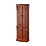 lot 6233 image: Foremost NACL2474 Naples 24-Inch Linen Cabinet, Warm Cinnamon