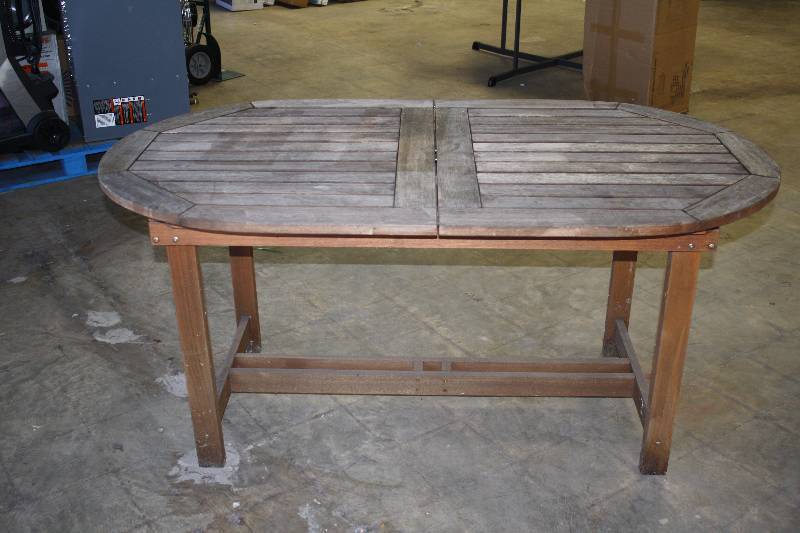 lot 1615 image: Teak Outside Table