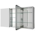 lot 6235 image: Pegasus SP4589 31-Inch by 36-Inch Tri-View Beveled Mirror Medicine Cabinet, Clear