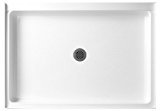 lot 6241 image: Swanstone SS-3248-010 48-Inch by 32-Inch by 5-12-Inch Single Threshold Shower Floor, White Finish