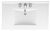 lot 6243 image: Swanstone CV2249-010 49-Inch by 22-Inch Contour Vanity Top, White Finish