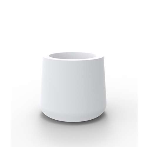 lot 4393 image: Vondoms Self-Watering Round Vasija Planter in White