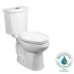 lot 1811 image: American Standard Toilet Right Height Complete 2-piece Dual Flush Round Toilet in White