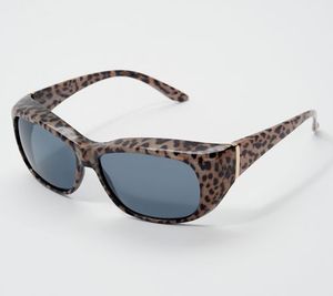 lot 44204 image: Retail - $35.74 Foster Grant Solar Shield Signature Fits Over, GREY PYTHON, ONE SIZE