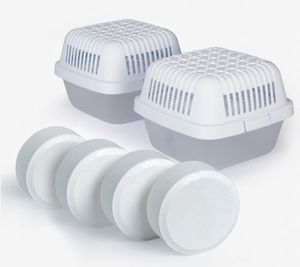 lot 44231 image: Retail - $25.28 HumyDry Set of 2 Large Moisture Absorbers, WHITE
