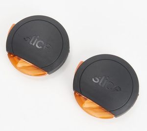 lot 44238 image: Retail - $26.62 Slice Set of 2 Super Safe Ceramic Cutters