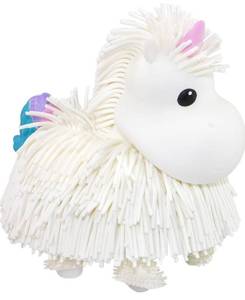 lot 44289 image: JIGGLY PET WHITE UNICORN TOY