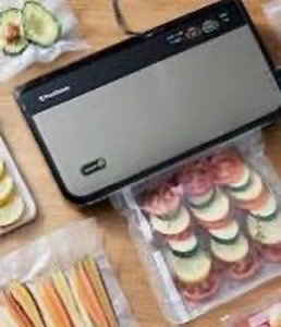 lot 44296 image: FoodSaver Vacuum Sealer System with Extra Bags and Accessories Cinnamon,