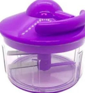lot 44299 image: Kuhn Rikon 2-Cup Pull & Chop Food Chopper Chop Purple,