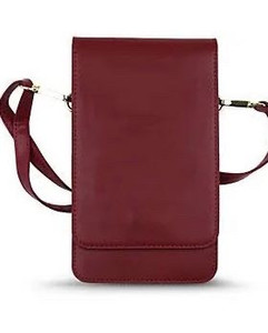 lot 44337 image: Gear Beast RFID Crossody Phone Holder with Detachable Strap Burgundy,