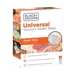 lot 44343 image: BLACKDECKER 50ct 8 X 12 Vacuum Sealer Bags