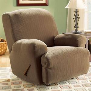 lot 44370 image: Sure Fit Stretch Pinstripe Recliner Slipcover