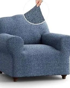 lot 44379 image: Paulato by Gaico Velluto Pattern Furniture Cover I-Seater Chambray,