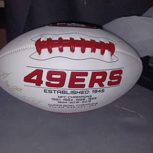 lot 44396 image: Retail - $36.95 NFL 2021 Special Edition Team Roster Signature, 49ERS