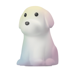 lot 44415 image: Globe Electric LED White Dog Multicolor Silicone Kids Night Light