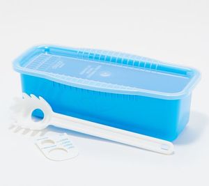 lot 44417 image: Retail - $25.00 Decor 4-Piece Microwave Pasta Cooker with Tools, BLUE