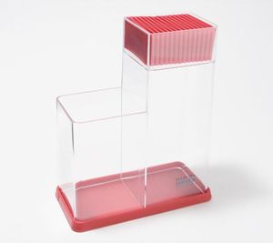 lot 44436 image: Retail - $25.75 Kuhn Rikon Utensil Caddy and Knife Block, RED