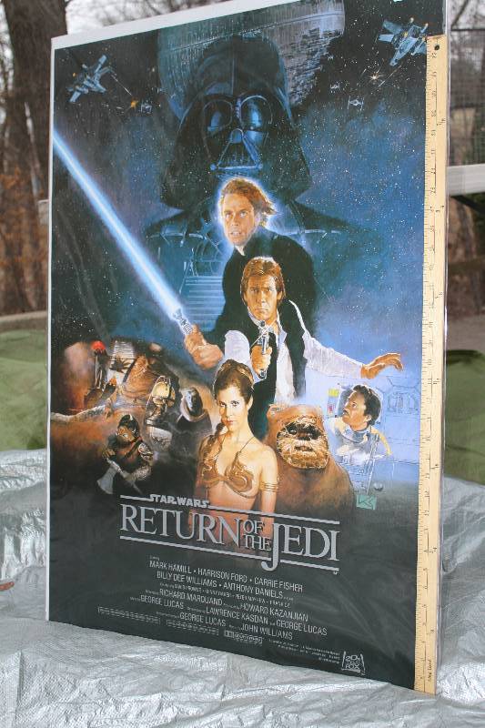 lot 41 image: Original Return of the Jedi Poster dated 1995