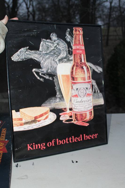 lot 58 image: Old Bud Sign, Multi Beer Flip Sign
