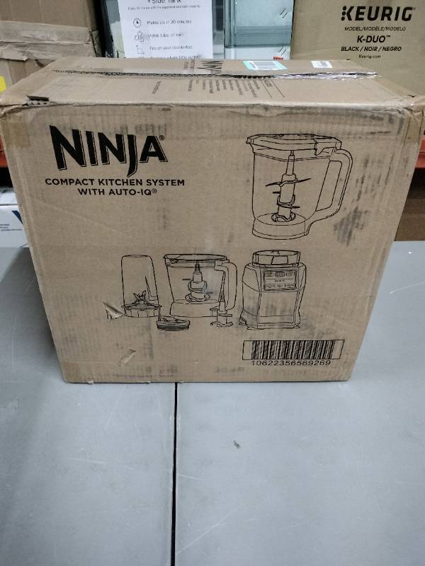 Ninja AMZ493BRN Compact Kitchen System, 1200W, 3 Functions for