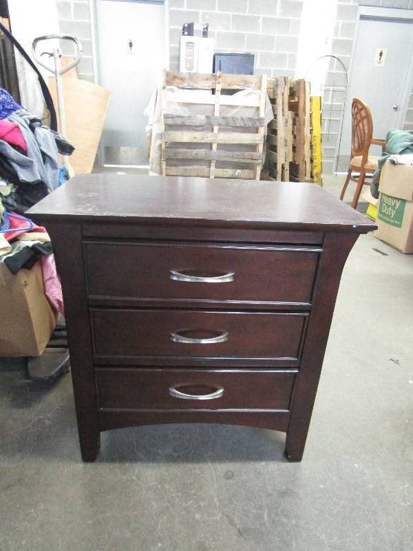 lot 742 image: Dark Wood Night Stand