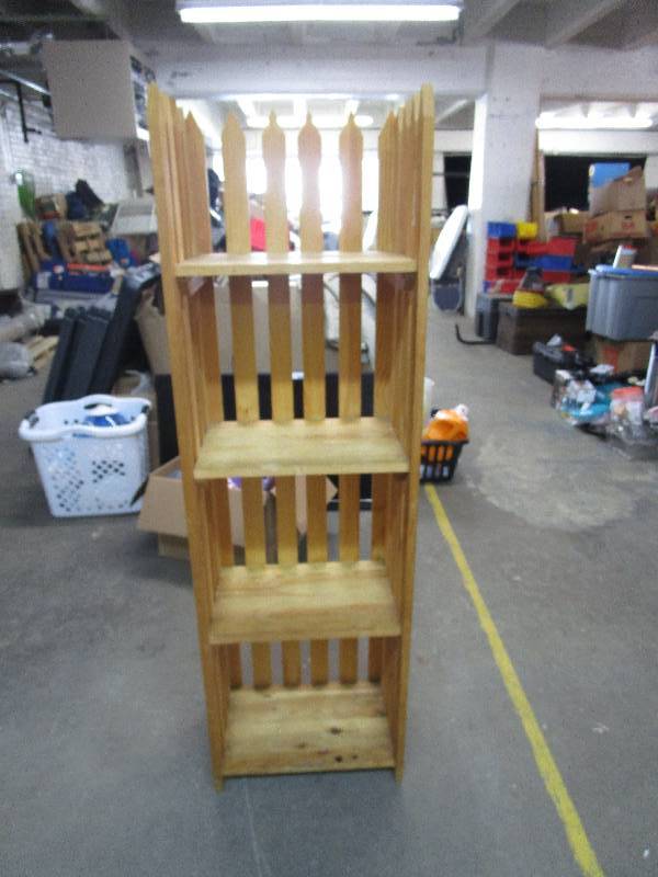lot 894 image: Heavy Duty Wooden Shelf
