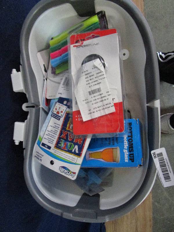 lot 906 image: Basket Full of Random Items
