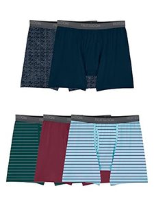 lot 1253 image: Fruit of the Loom Mens 360 Boxer Briefs (5 COUNT) (Size XL)