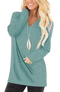 lot 1259 image: Jescakoo Long Sleeve Tunic Tops for Women (Size L)