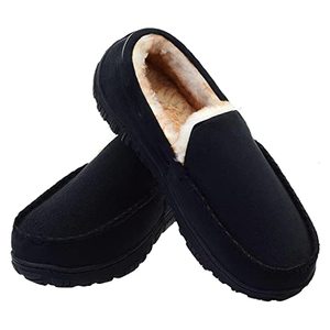 lot 1270 image: LseLom Moccasins Slippers for Men (Size 12)