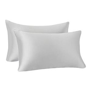 lot 1272 image: Amazon Basics 100% Polyester Satin Pillowcases (2 COUNT) (Standard Size)