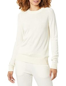 lot 1276 image: Amazon Aware Womens Pointelle Crewneck Sweater (Size XL)