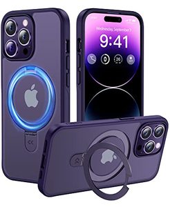 lot 1278 image: CASEKOO Shockproof Translucent Matte Ring Holder Phone Case for iPhone 14 Pro Max