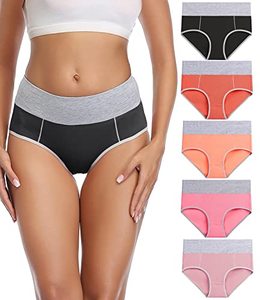 lot 1279 image: wirarpa Womens Cotton High Waist Briefs (5 COUNT) (SizeM)