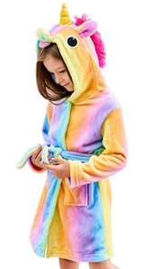 lot 1298 image: Doctor Unicorn Soft Unicorn Hooded Bathrobe Sleepwear