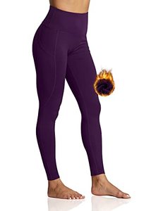 lot 1324 image: ZUTY Fleece Lined Womens Winter Thermal Leggings w Pockets (Size M)