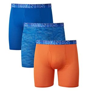 lot 1328 image: Hanes Mens Underwear Boxer Briefs (3 COUNT) (Size S)