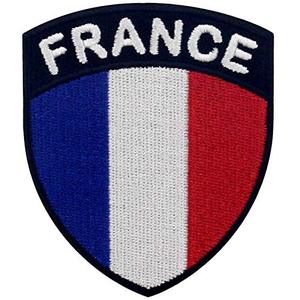 lot 1337 image: EmbTao France Shield Flag Patch
