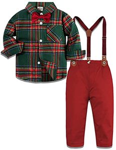 lot 1339 image: A&ampJ DESIGN Toddler Boys Suspenders Suit (Size 23T)