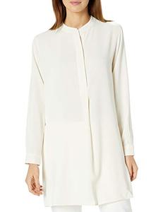 lot 1345 image: Anne Klein Womens Pop-over Covered Placket &amp Side Slits Blouse (Size M)