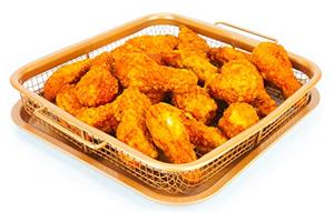 lot 1360 image: EaZy MealZ Crisping Basket &amp Tray Set