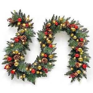 lot 1367 image: Christmas-Garland 2 Plug-in Lights